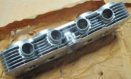 rear of Honda 750 cylinder head